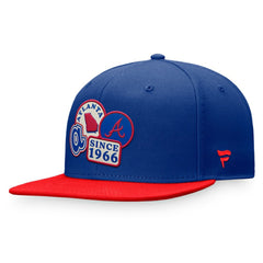 Atlanta Braves Heritage Patch Fitted Hat - Royal/Red