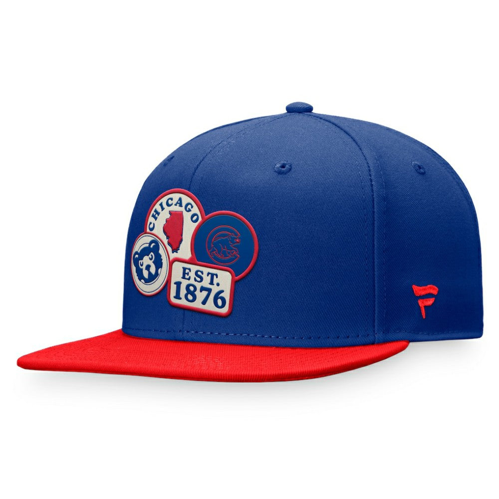 Chicago Cubs Heritage Patch Fitted Hat - Royal