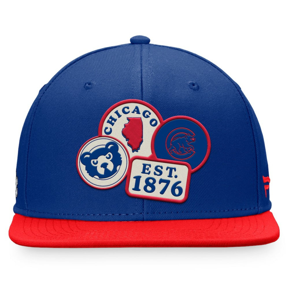Chicago Cubs Heritage Patch Fitted Hat - Royal