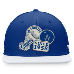 Los Angeles Dodgers Heritage Patch Fitted Hat - Royal/White
