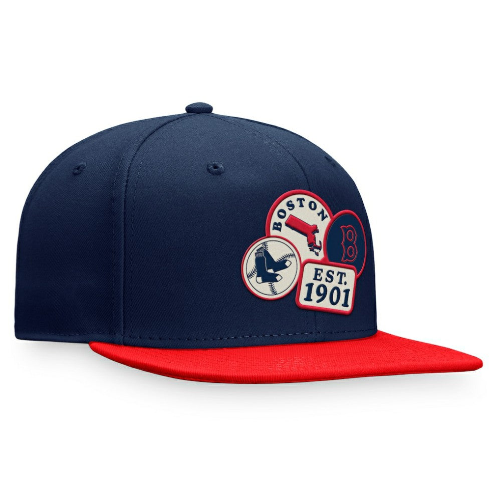 Boston Red Sox Heritage Patch Fitted Hat - Navy