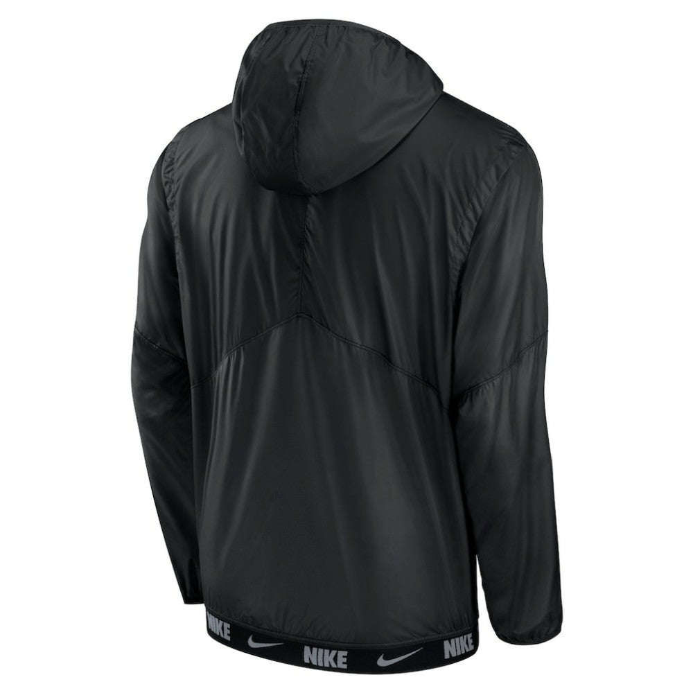Minnesota Twins Authentic Night Game Performance Half-Zip Windbreaker - Black | Nike