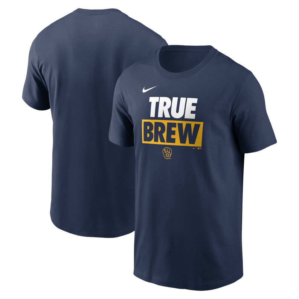 Milwaukee Brewers Rally Rule T-Shirt - Navy | Nike