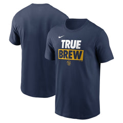 Milwaukee Brewers Rally Rule T-Shirt - Navy | Nike