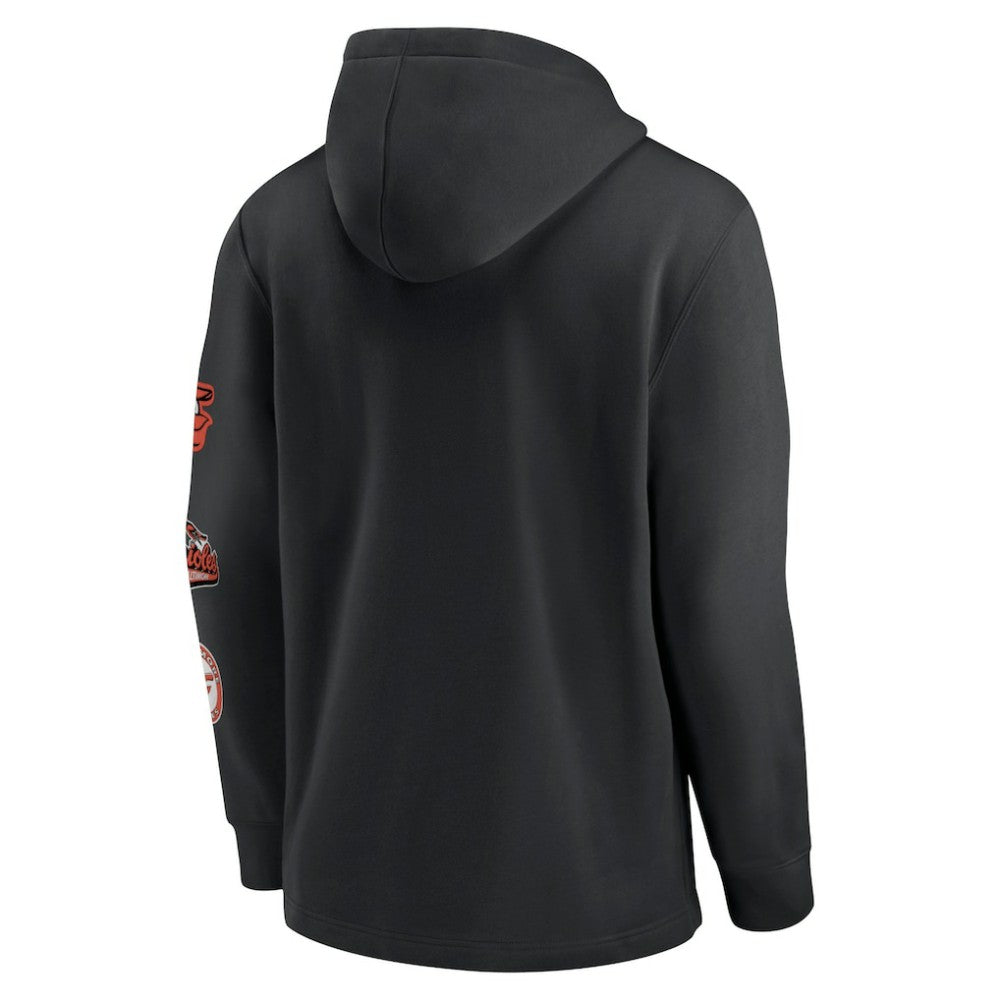 Baltimore Orioles Rewind Lefty Pullover Hoodie - Black | Nike