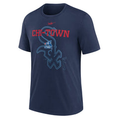 Chicago White Sox Rewind Retro Tri-Blend T-Shirt - Navy | Nike