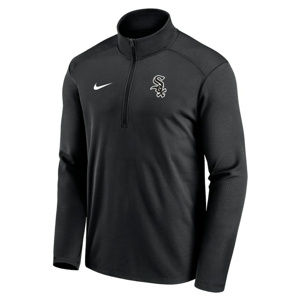 Chicago White Sox Agility Pacer Performance Half-Zip Top - Black | Nike