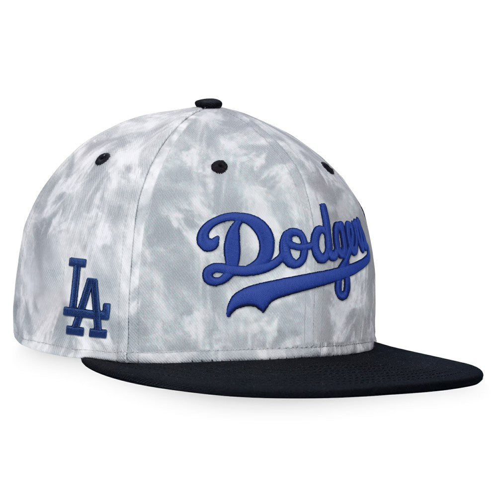 Los Angeles Dodgers Smoke Dye Fitted Hat - Black/White