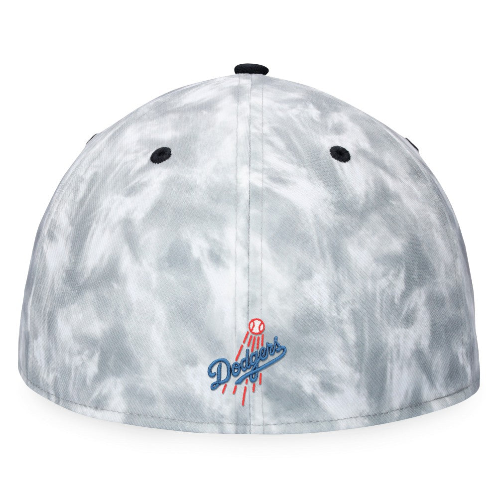 Los Angeles Dodgers Smoke Dye Fitted Hat - Black/White