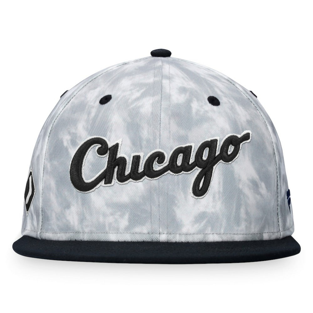 Chicago White Sox Smoke Dye Fitted Hat - Black/White