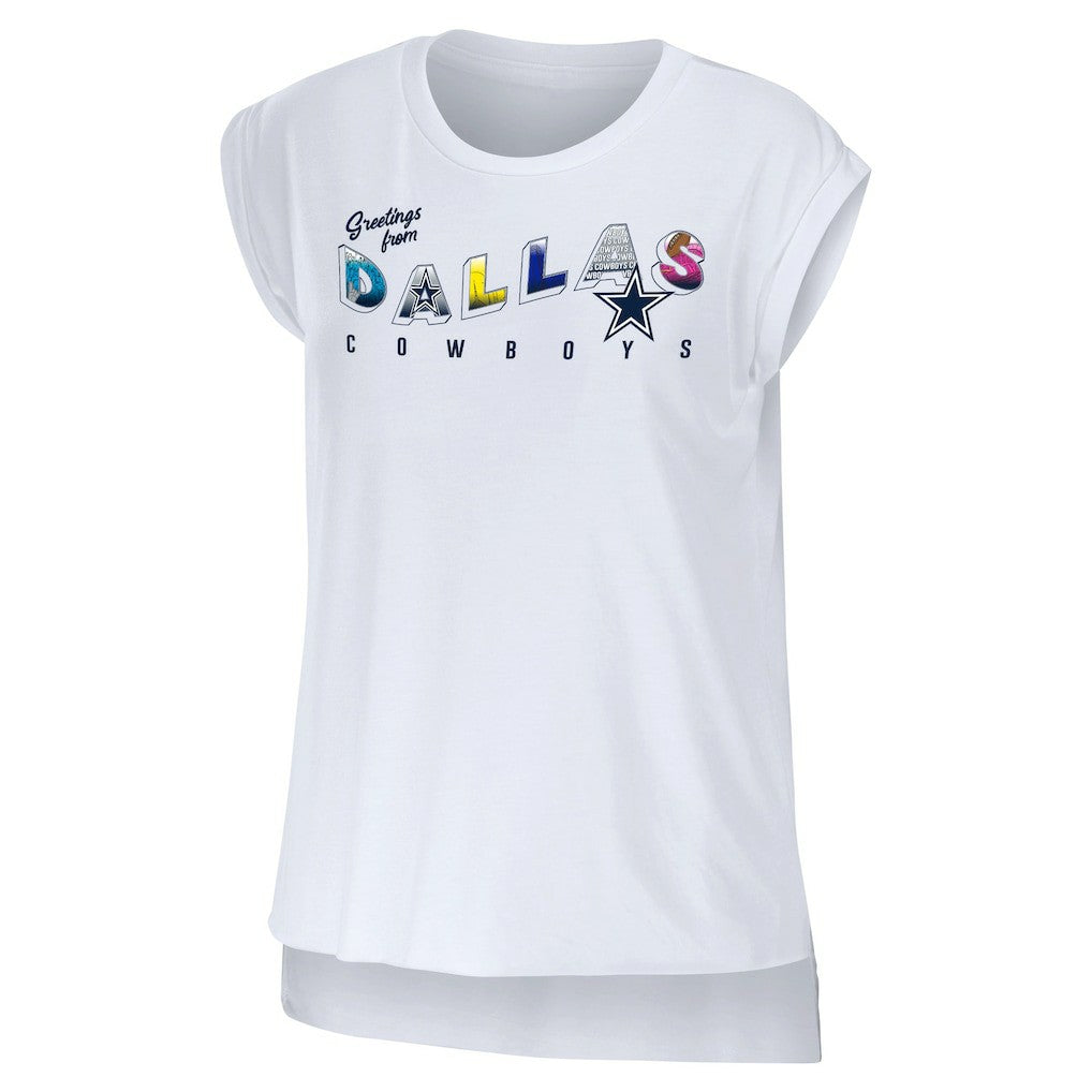 NFL Dallas Cowboys WEAR by Erin Andrews Women's Greetings From Muscle T-Shirt