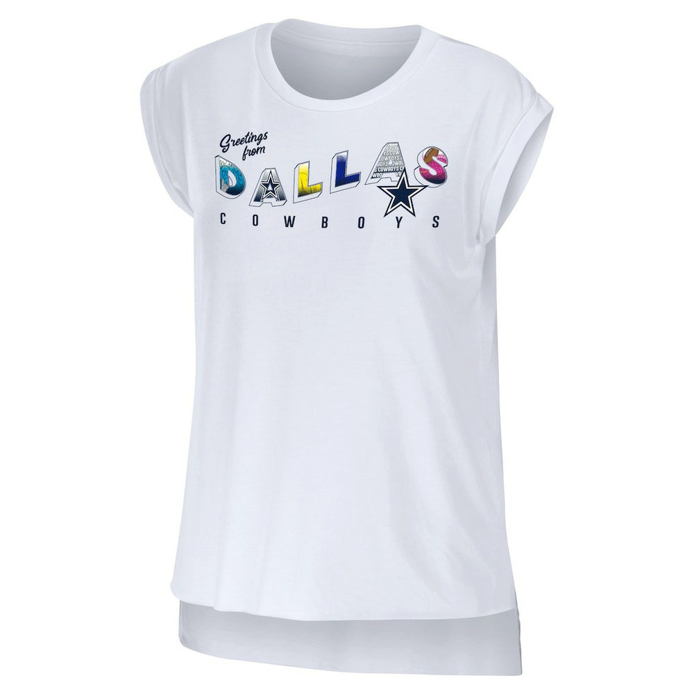 NFL Dallas Cowboys WEAR by Erin Andrews Women's Greetings From Muscle T-Shirt