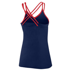 Boston Red Sox Women's Barrel It Up Cross Back V-Neck Tank Top - Navy