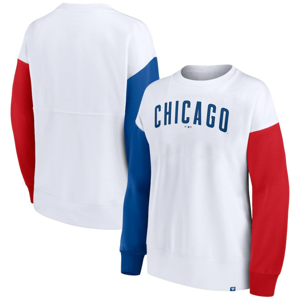 Chicago Cubs Women's Series Pullover Sweatshirt - White