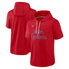 St. Louis Cardinals Springer Short Sleeve Team Pullover Hoodie - Red | Nike