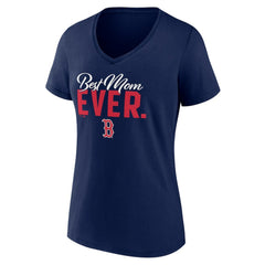 Boston Red Sox Women's Mother's Day V-Neck T-Shirt - Navy
