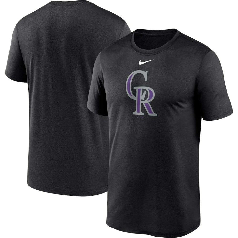 Colorado Rockies Big & Tall Logo Legend Performance T-Shirt - Black | Nike