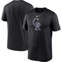 Colorado Rockies Big & Tall Logo Legend Performance T-Shirt - Black | Nike