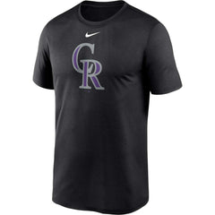Colorado Rockies Big & Tall Logo Legend Performance T-Shirt - Black | Nike
