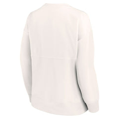 Chicago White Sox Women's Leopard Pullover Sweatshirt - Cream