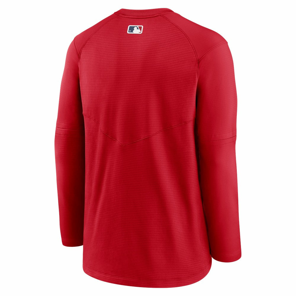Los Angeles Angels Authentic Collection Logo Performance Long Sleeve T-Shirt - Red | Nike