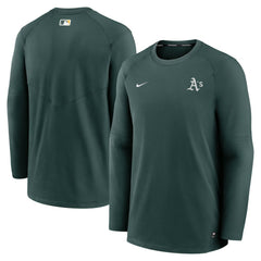 Athletics Authentic Collection Logo Performance Long Sleeve T-Shirt - Green | Nike