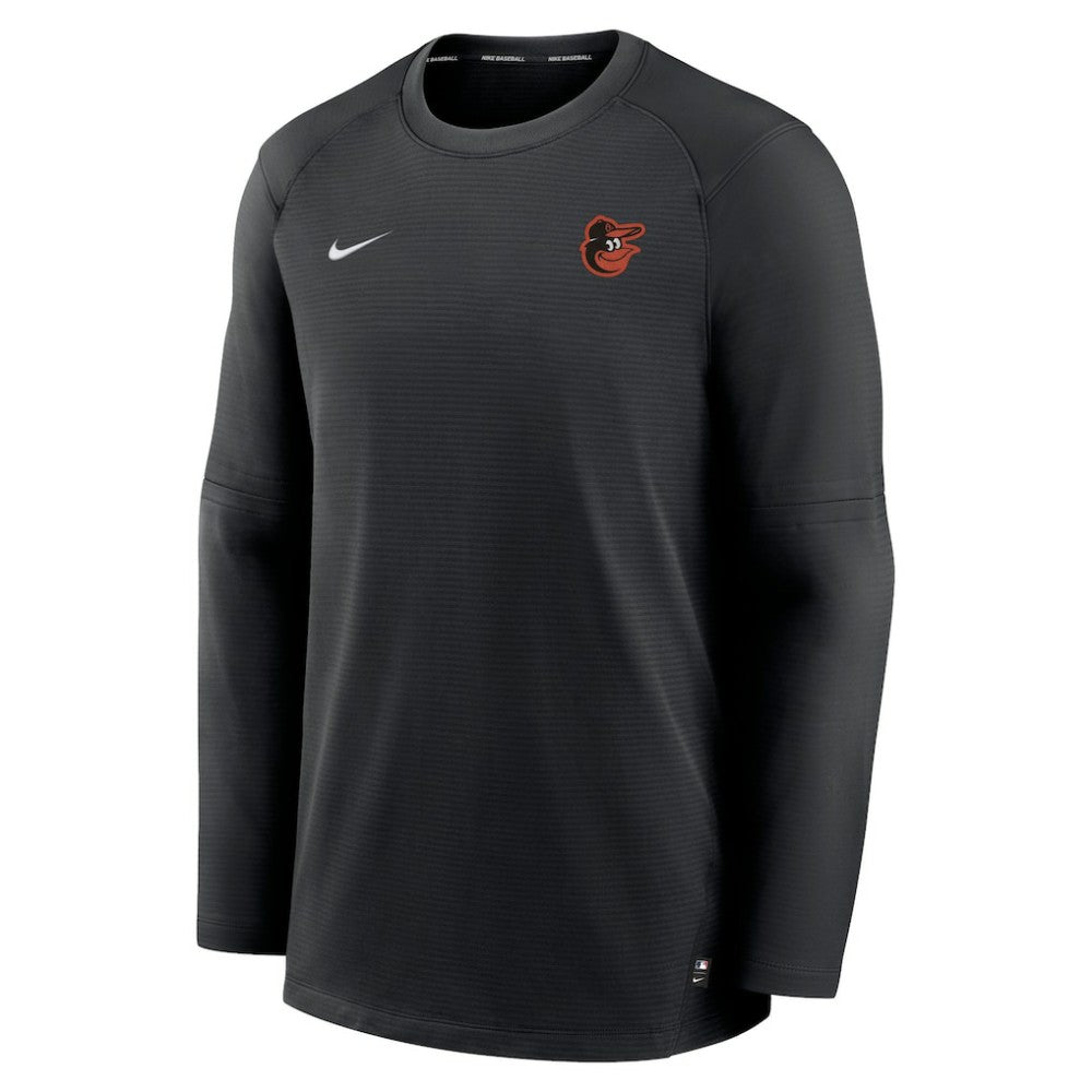 Baltimore Orioles Authentic Collection Logo Performance Long Sleeve T-Shirt - Black | Nike