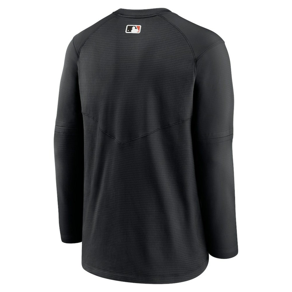 Baltimore Orioles Authentic Collection Logo Performance Long Sleeve T-Shirt - Black | Nike