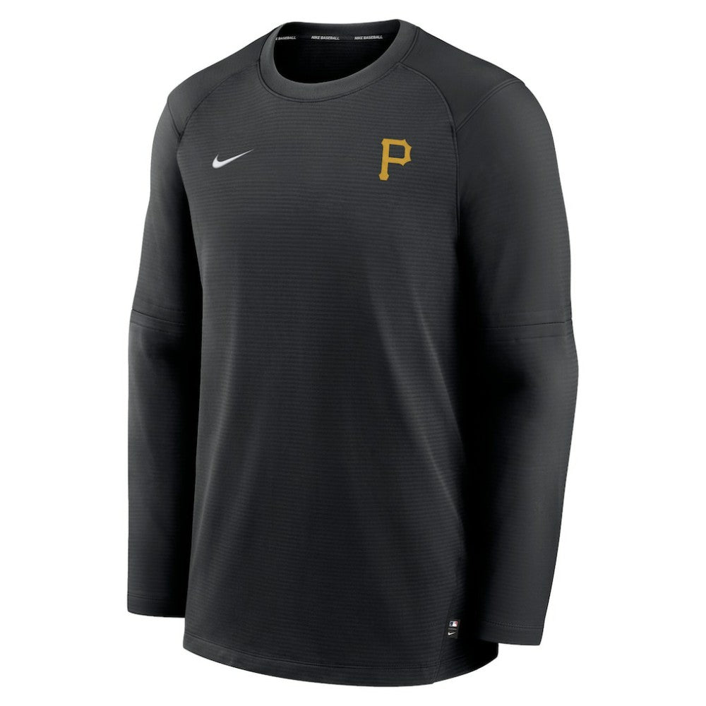 Pittsburgh Pirates Authentic Collection Logo Performance Long Sleeve T-Shirt - Black | Nike