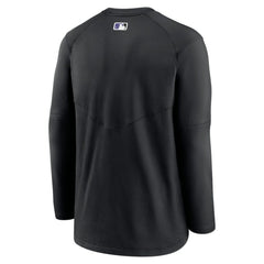 Colorado Rockies Authentic Collection Logo Performance Long Sleeve T-Shirt - Black | Nike