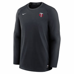 Minnesota Twins Authentic Collection Logo Performance Long Sleeve T-Shirt - Navy | Nike