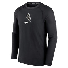 Chicago White Sox Authentic Collection Game Raglan Performance Long Sleeve T-Shirt - Black | Nike