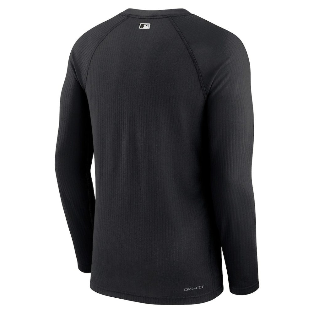 Chicago White Sox Authentic Collection Game Raglan Performance Long Sleeve T-Shirt - Black | Nike