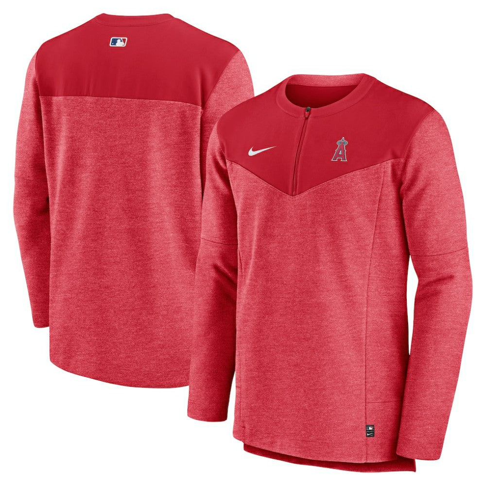 Los Angeles Angels Authentic Collection Game Time Performance Half-Zip Top - Red | Nike