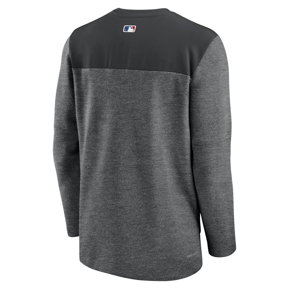 Miami Marlins Authentic Collection Game Time Performance Half-Zip Top - Black | Nike