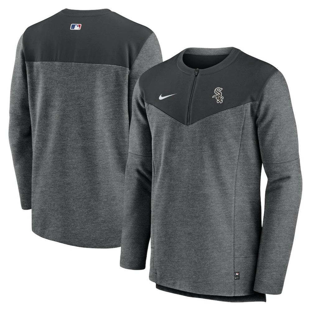 Chicago White Sox Authentic Collection Game Time Performance Half-Zip Top - Black | Nike