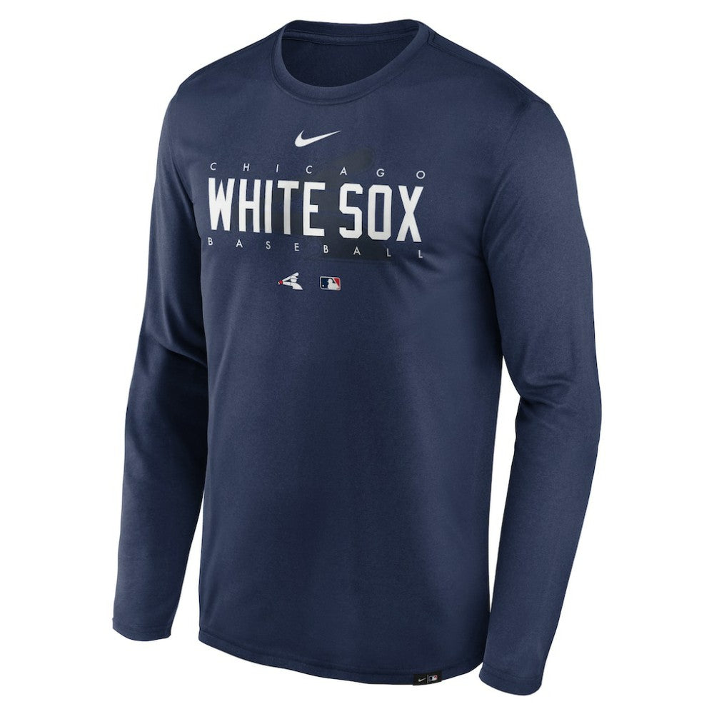 Chicago White Sox Authentic Collection Team Logo Legend Performance Long Sleeve T-Shirt - Navy | Nike