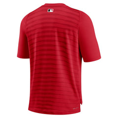 Cincinnati Reds Authentic Collection Pregame Raglan Performance V-Neck T-Shirt - Red | Nike