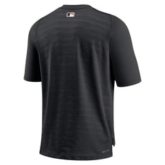 San Francisco Giants Authentic Collection Pregame Raglan Performance V-Neck T-Shirt - Black | Nike