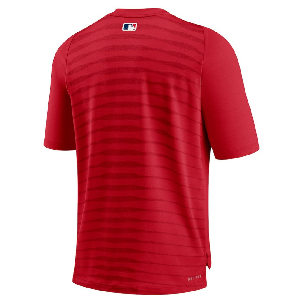 St. Louis Cardinals Authentic Collection Pregame Raglan Performance V-Neck T-Shirt - Red | Nike