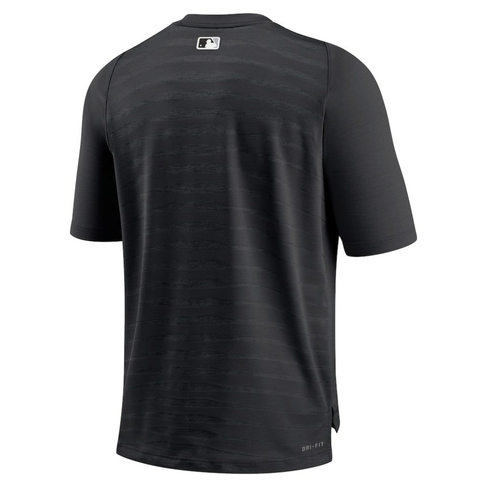 Chicago White Sox Authentic Collection Pregame Raglan Performance V-Neck T-Shirt - Black | Nike