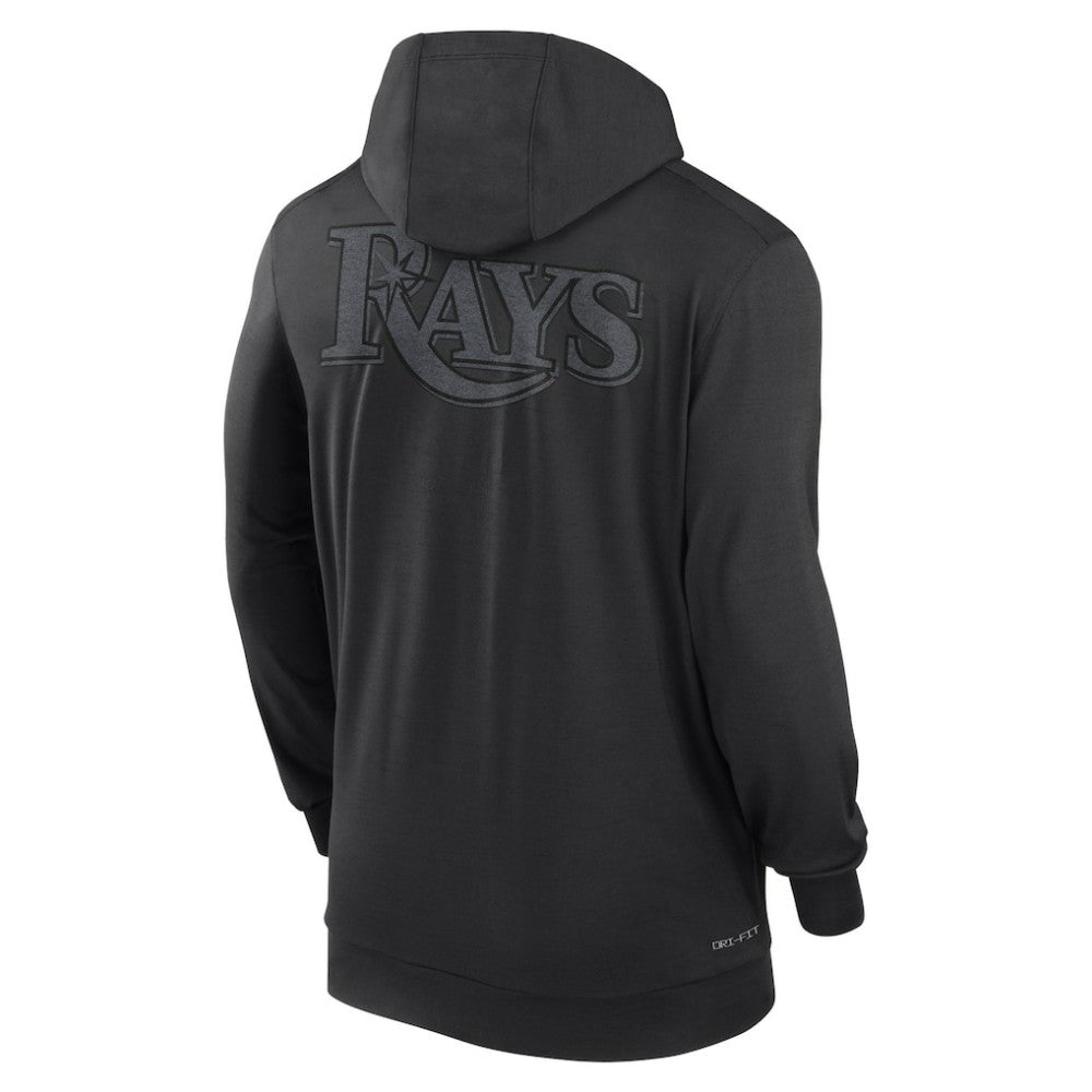Tampa Bay Rays Authentic Collection Travel Performance Lightweight Full-Zip Hoodie - Black | Nike