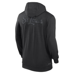 St. Louis Cardinals Authentic Collection Travel Performance Lightweight Full-Zip Hoodie - Black | Nike