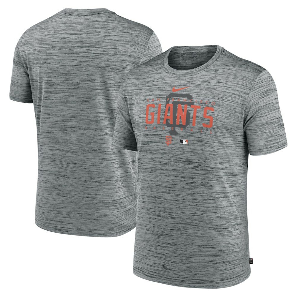 San Francisco Giants Authentic Collection Velocity Performance Practice T-Shirt - Heather Gray | Nike