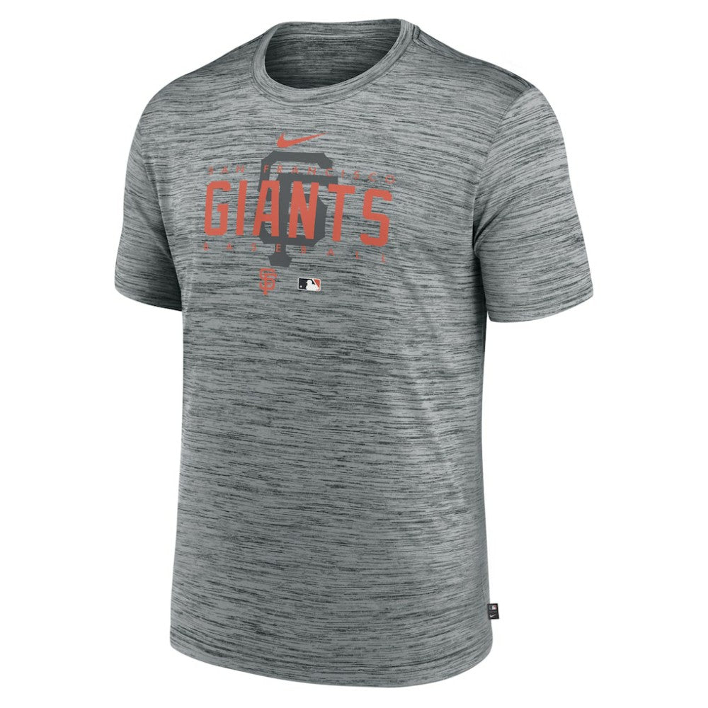 San Francisco Giants Authentic Collection Velocity Performance Practice T-Shirt - Heather Gray | Nike