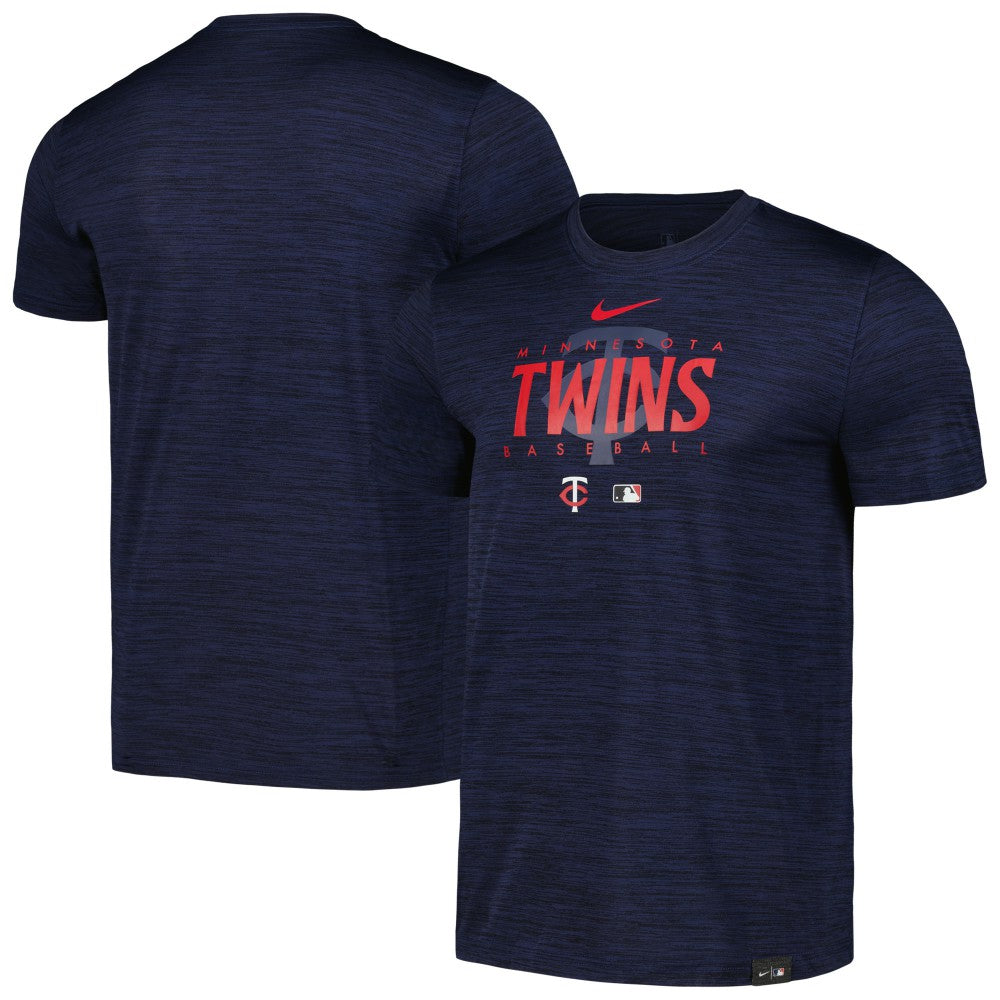 Minnesota Twins Authentic Collection Velocity Performance Practice T-Shirt - Navy | Nike