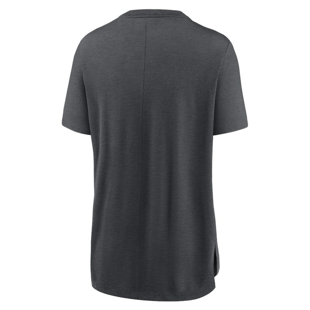Los Angeles Angels Women's Authentic Collection Early Work Tri-Blend T-Shirt - Heather Charcoal | Nike
