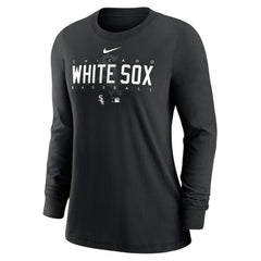 Chicago White Sox Women's Authentic Collection Legend Performance Long Sleeve T-Shirt - Black | Nike