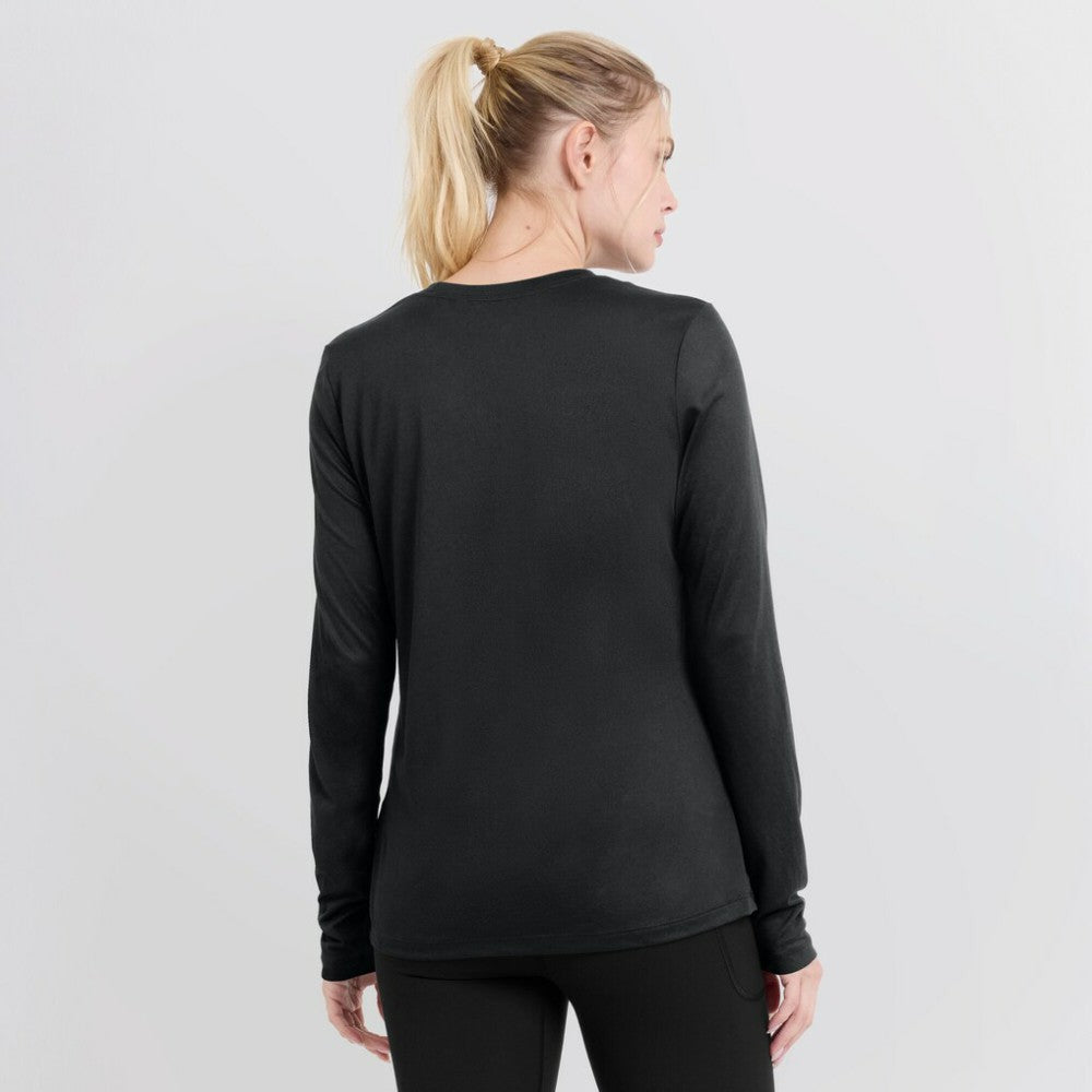Chicago White Sox Women's Authentic Collection Legend Performance Long Sleeve T-Shirt - Black | Nike