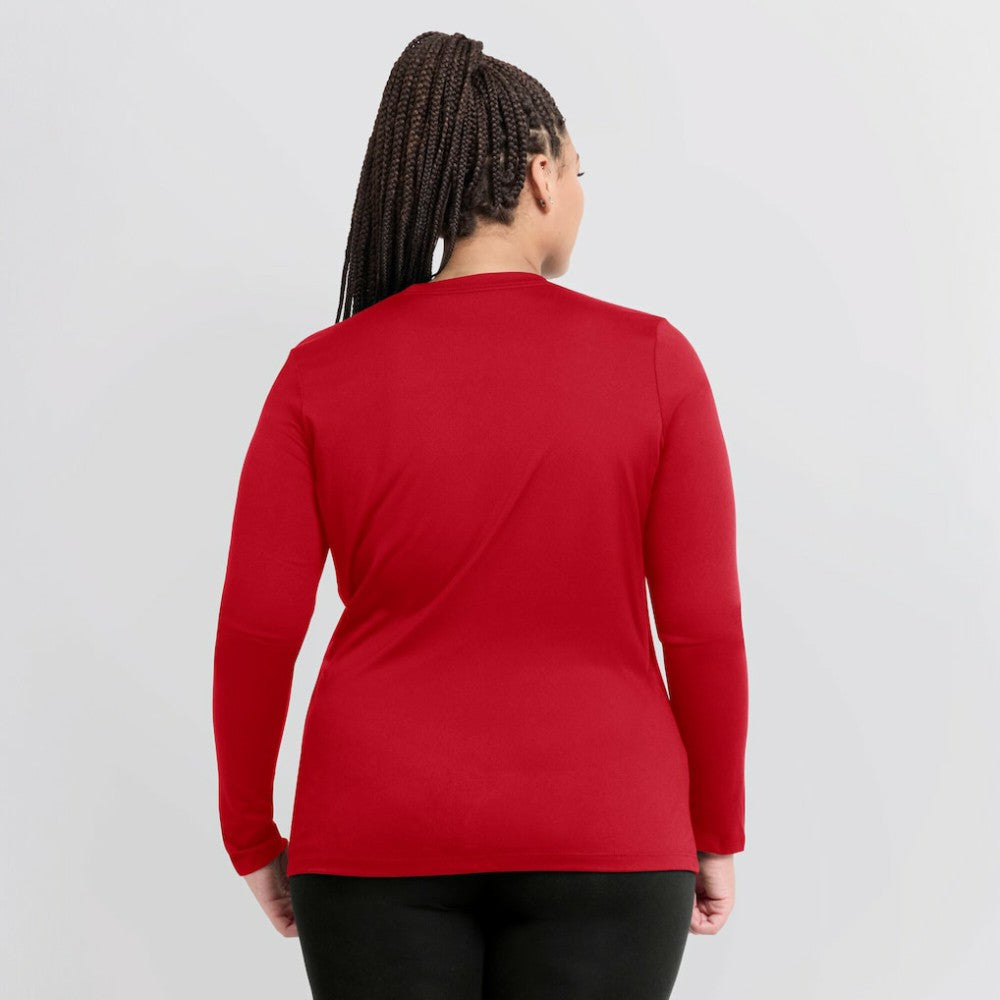 Washington Nationals Women's Authentic Collection Legend Performance Long Sleeve T-Shirt - Red | Nike